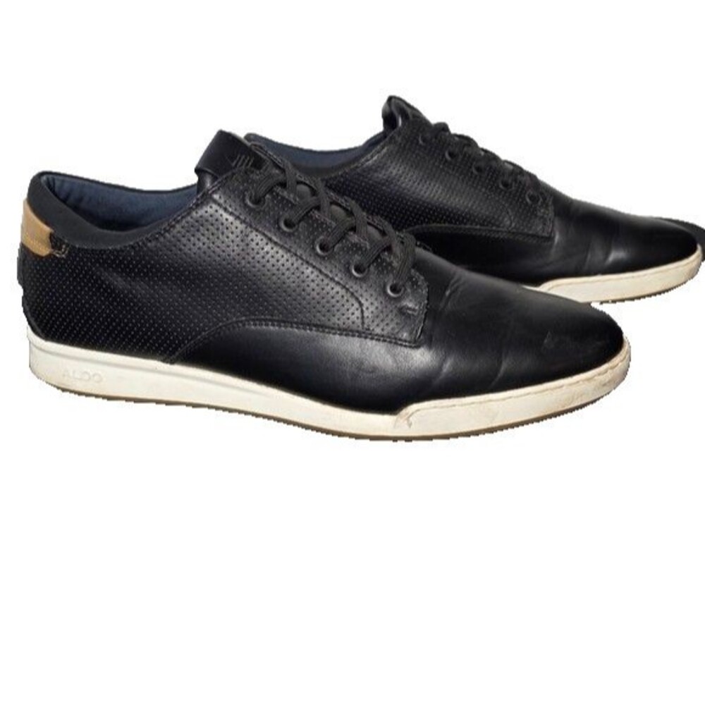 Aldo Men's Shoes Black White Vilasen Oxford Size 12
